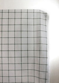 Tove Khaki - Checked fabric with Green checks for curtains, roman blinds