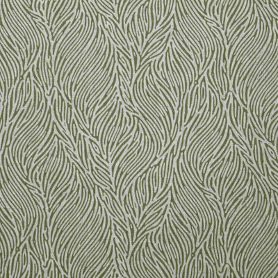 Erica Khaki - Curtain fabric with Green abstract print