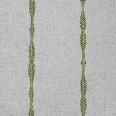 Irina Khaki - Curtain fabric with Green abstract print