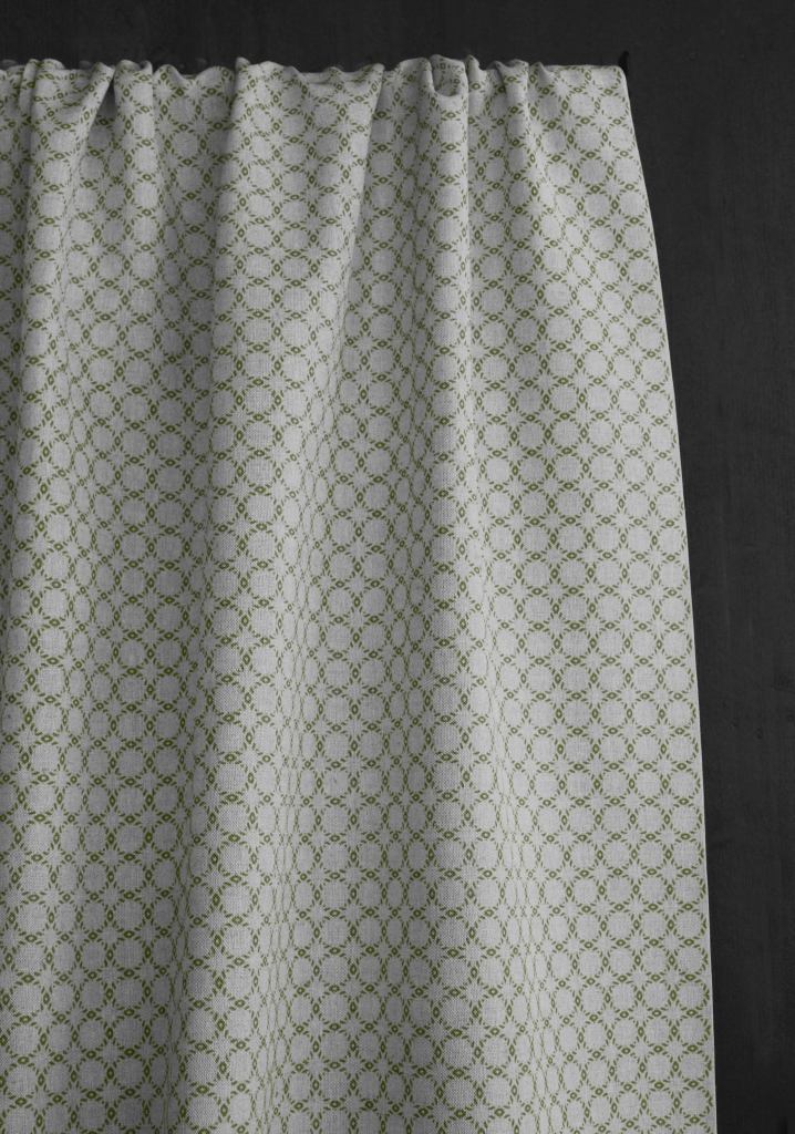 Rosalina Khaki - Green patterned fabric
