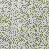 Phila Khaki - Curtain fabric with Green botanical print