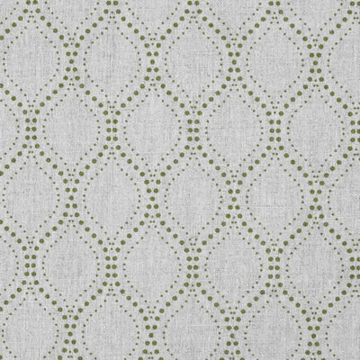 Sara-NAT Khaki - Curtain fabric with Green abstract print