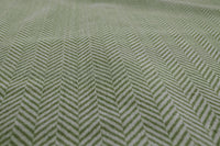 Hugo Leaf- Curtain fabric, abstract green herringbone pattern
