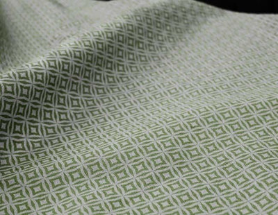 Nella Leaf- Fabric for curtains printed with Green print