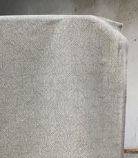 Pia Leaf - Curtain fabric, abstract Green leaf pattern