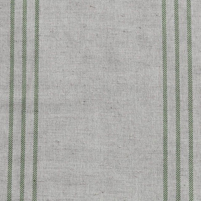 Telma Leaf - Curtain fabric with Green stripes