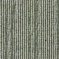 Laila Leaf - Curtain fabric with Green stripes