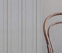 Brown Patterned Linen Curtain Fabric - Inari Sand  - Natural base fabric.