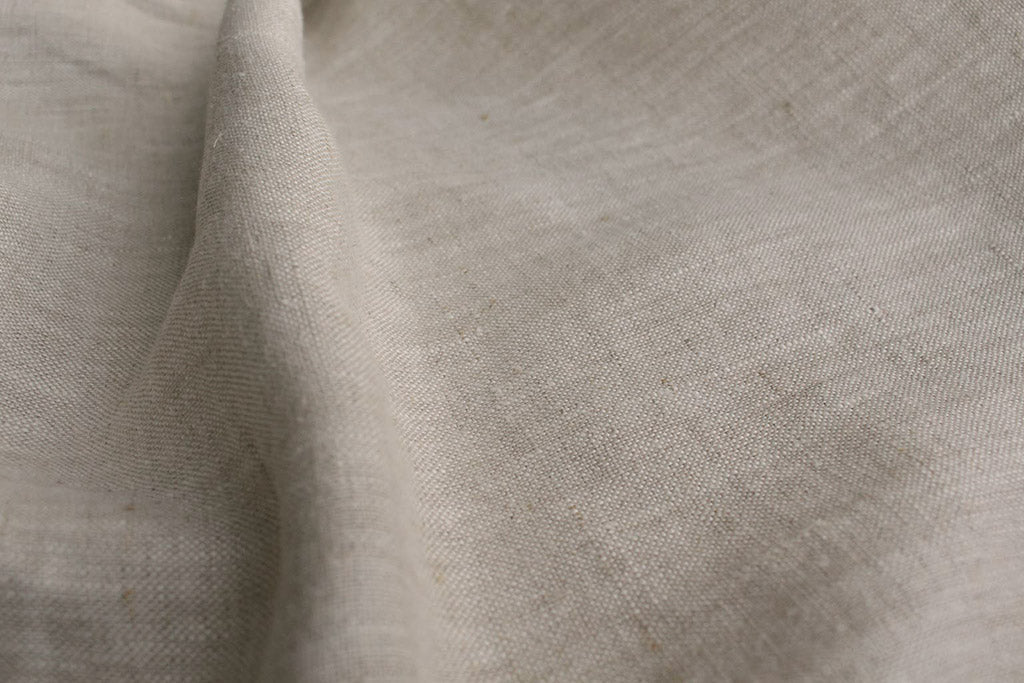 Linen Curtain Fabric  - 100% Linen in Oatmeal Colour
