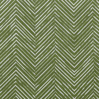 Lulu Emerald - White fabric with Green Print. Abstract Print, Linen Mix
