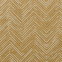 Lulu Ochra - White fabric with Yellow Orange Print. Abstract Print, Linen Mix