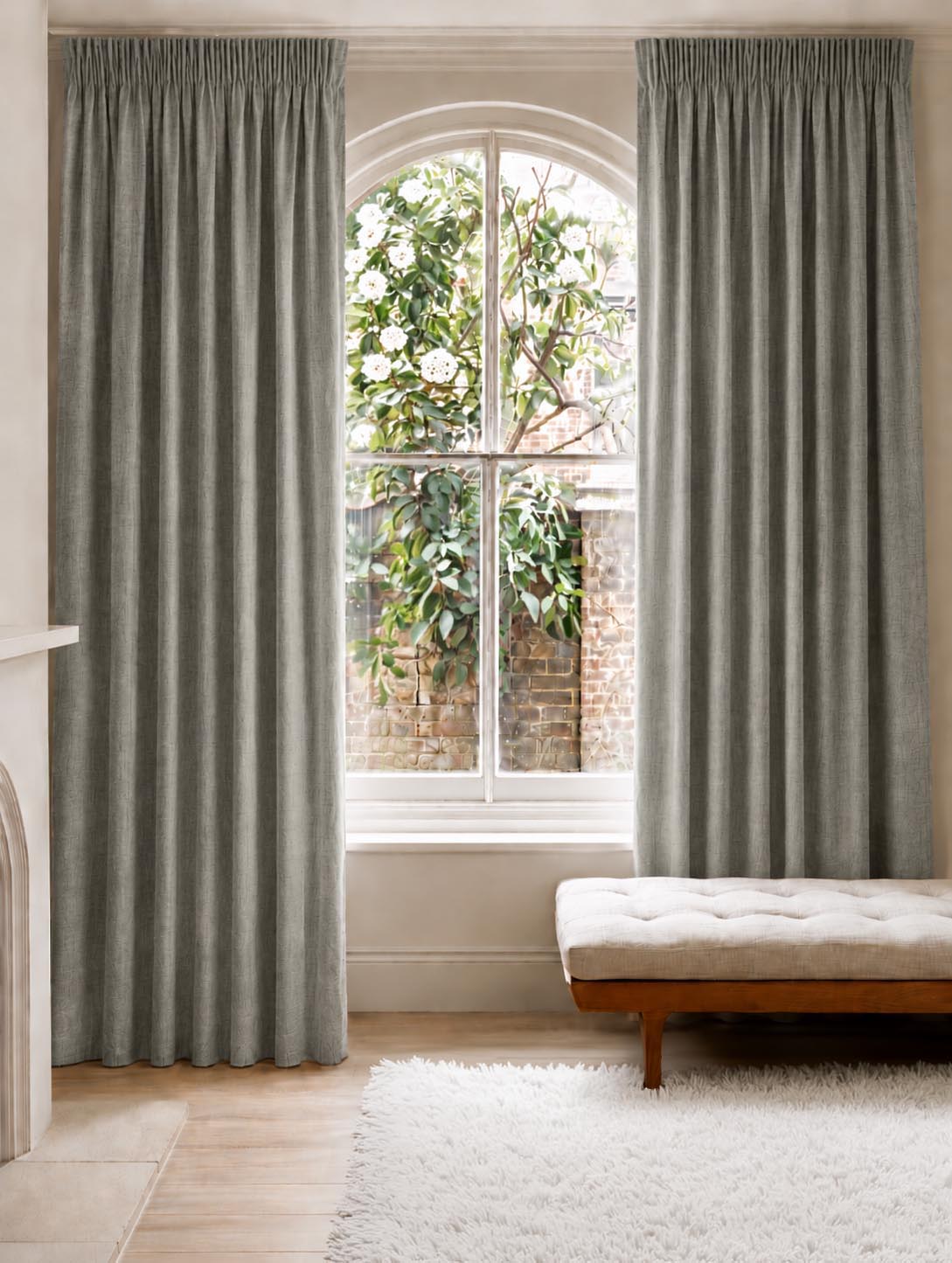Grey Made to Measure Curtains for Living Room - Grey colour