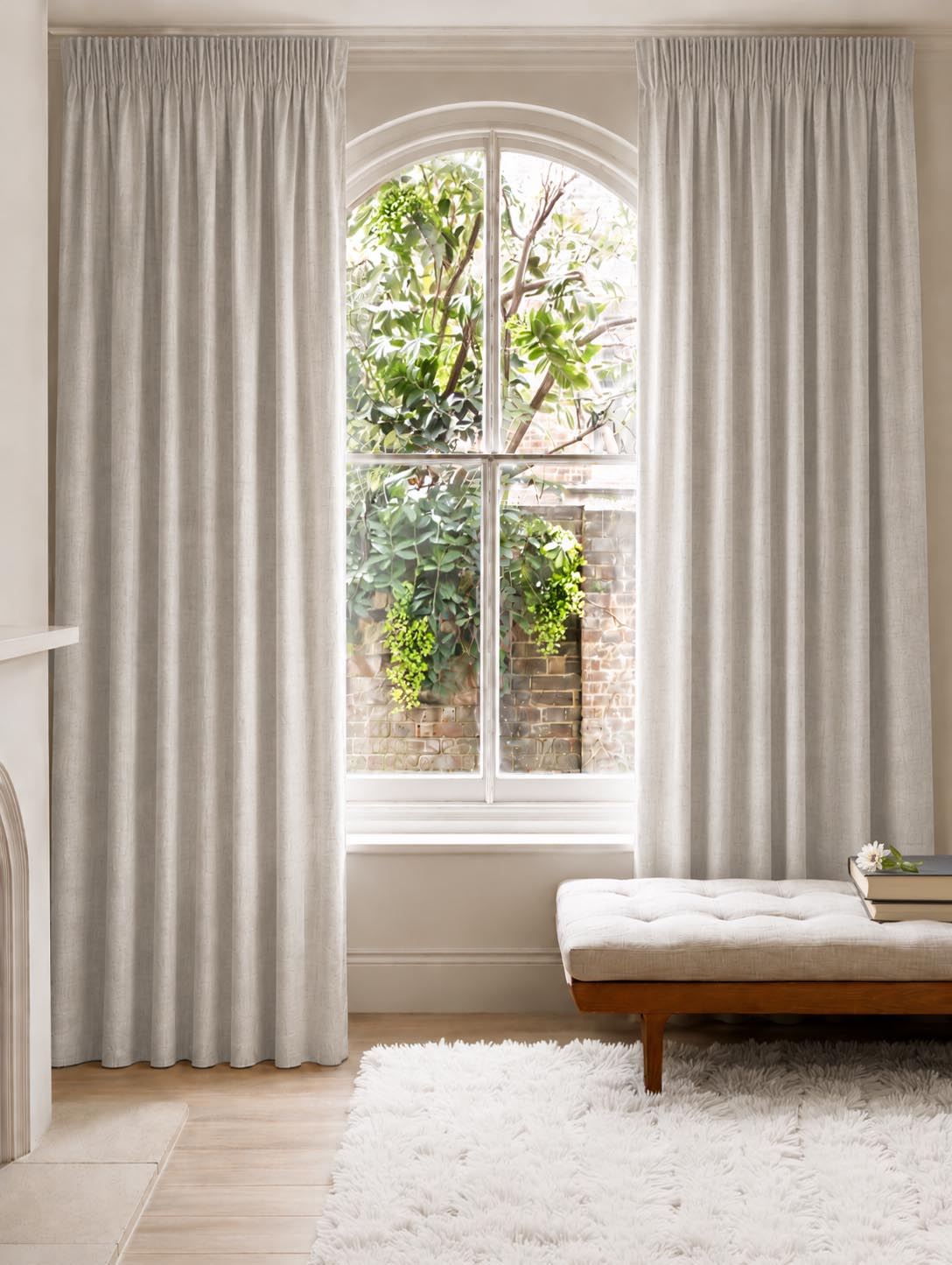 Grey Made to Measure Curtains for Living Rooms and Bed Rooms - Soft Grey colour