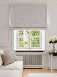Gina Dove Grey - Grey Linen fabric - roman blind