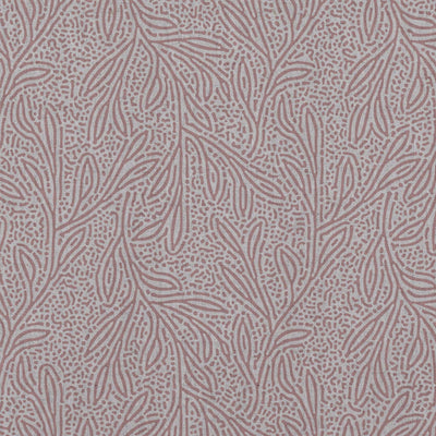 Pink Patterned Linen Curtain Fabric - Alma Dusty Pink - Natural base fabric