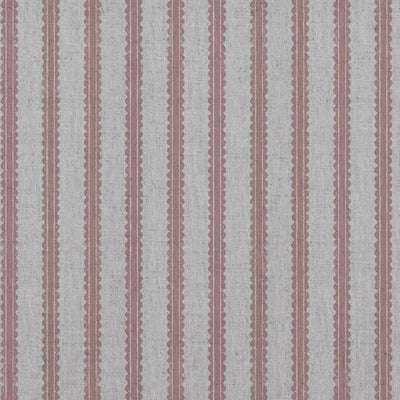 Pink Patterned Linen Curtain Fabric - Fionna Dusty Pink - Natural base fabric.