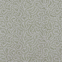 Green Abstract Linen Curtain Fabric - Freeda Khaki - Natural base fabric.