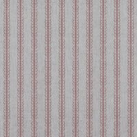 Pink Striped Linen Curtain Fabric - Kamillah Dusty Pink - Natural base fabric.
