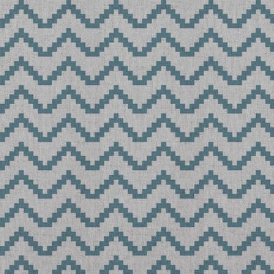 Azig Marine - Fabric for curtains and blinds printed with Blue