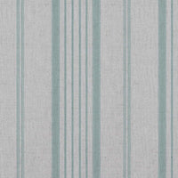 Freja Duck Egg - Curtain fabric with Light Blue stripes