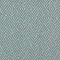 Vera Duck Egg - Natural curtain fabric, Light Blue contemporary print
