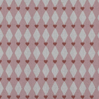 Pink Abstract Linen Curtain Fabric - Ronelle Dusty Pink - Natural base fabric.