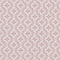 Pink Abstract Linen Curtain Fabric - Unica Dusty Pink-WHT - White base fabric.