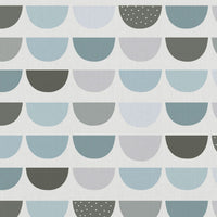 Zippo Blue - White Linen fabric, Blue pattern - Kids print!