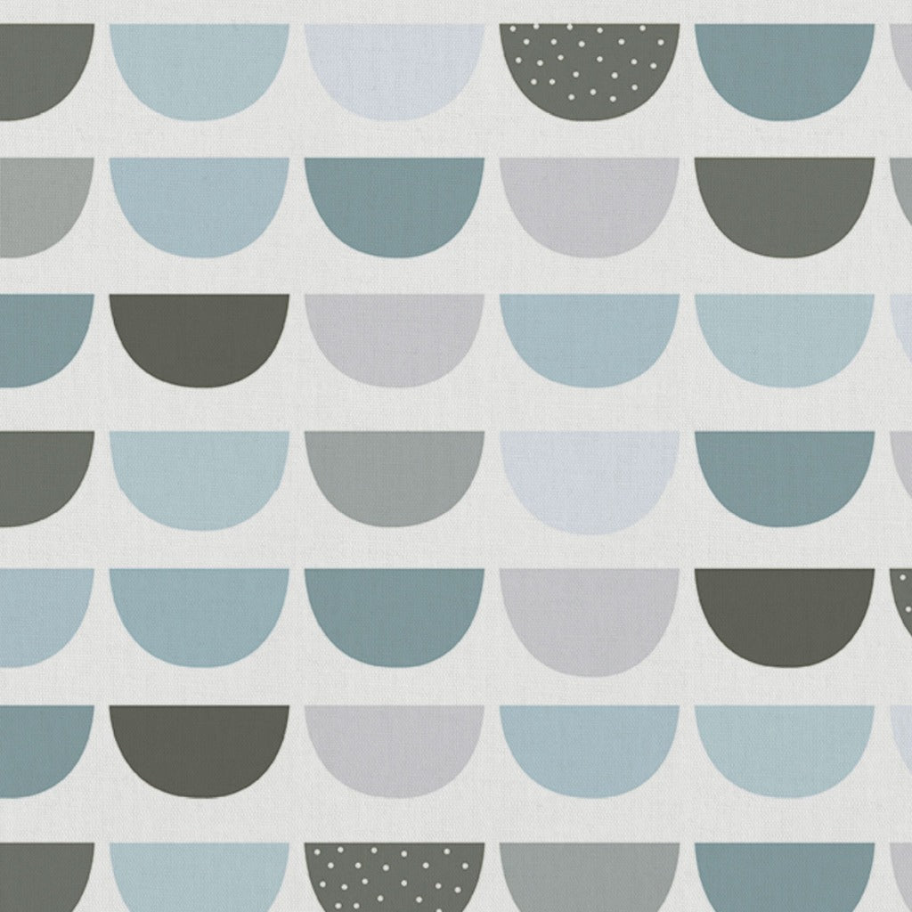 Zippo Blue - White Linen fabric, Blue pattern - Kids print!