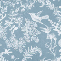 Marianne Agate Blue - French Toile Fabric for Curtains