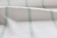 Rune Meadow - vertical Green tone striped fabric.