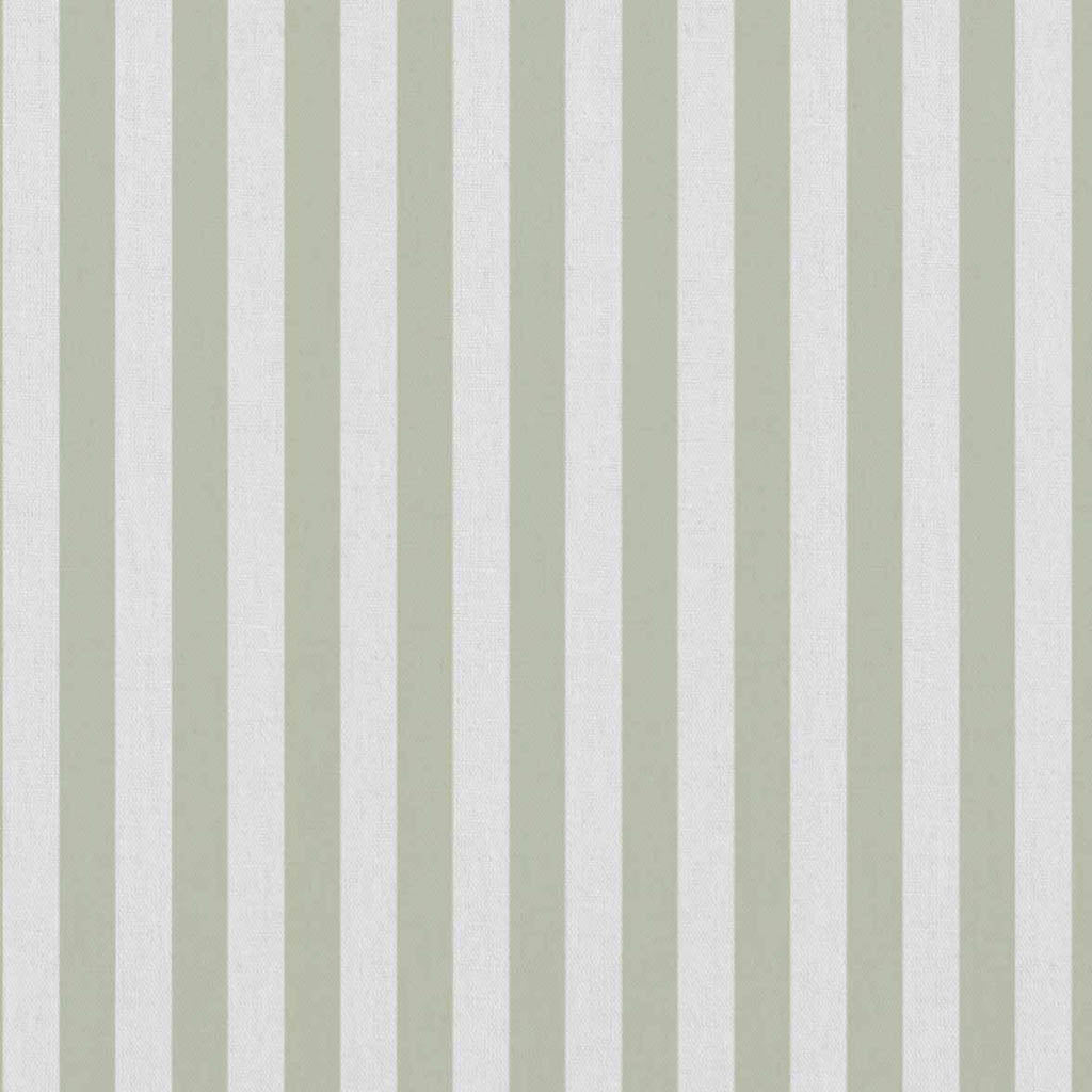 Liliana Moss-WHT - white fabric with green striped pattern