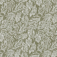 Lisbell Moss - Curtain fabric with Green botanical print
