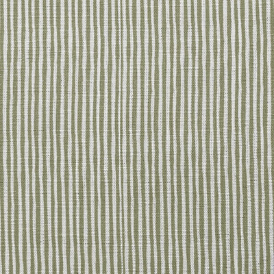 Maisa Moss - Striped curtain fabric, Green stripes. Close Up Photo