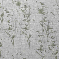 Breeze Moss - Curtain fabric with Green botanical pattern
