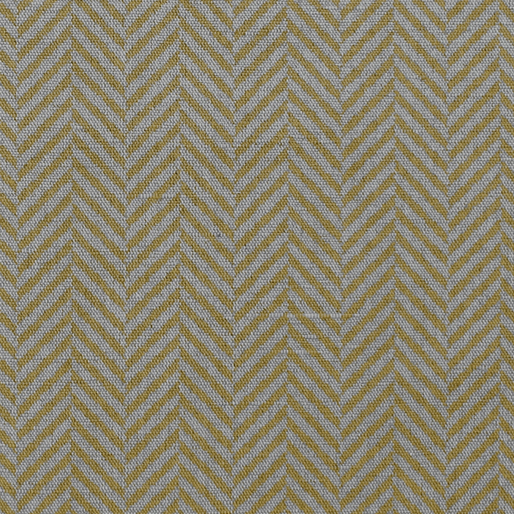 Hugo Mustard- Curtain fabric, abstract mustard yellow herringbone pattern