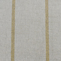 Ronja Mustard - Natural fabric with Yellow stripes