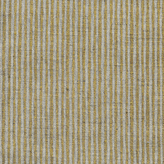 Laila Mustard - Curtain fabric with Yellow stripes