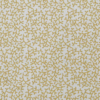 Phila Mustard - Curtain fabric with Yellow botanical print