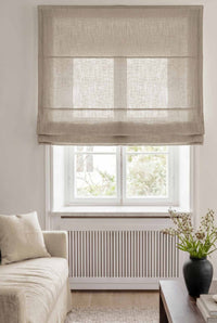 Natural Linen Roman blind. Linara Natural by Ada & Ina