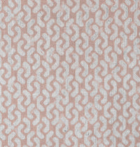 Arina New Blush - Natural curtain fabric, Pink abstract print