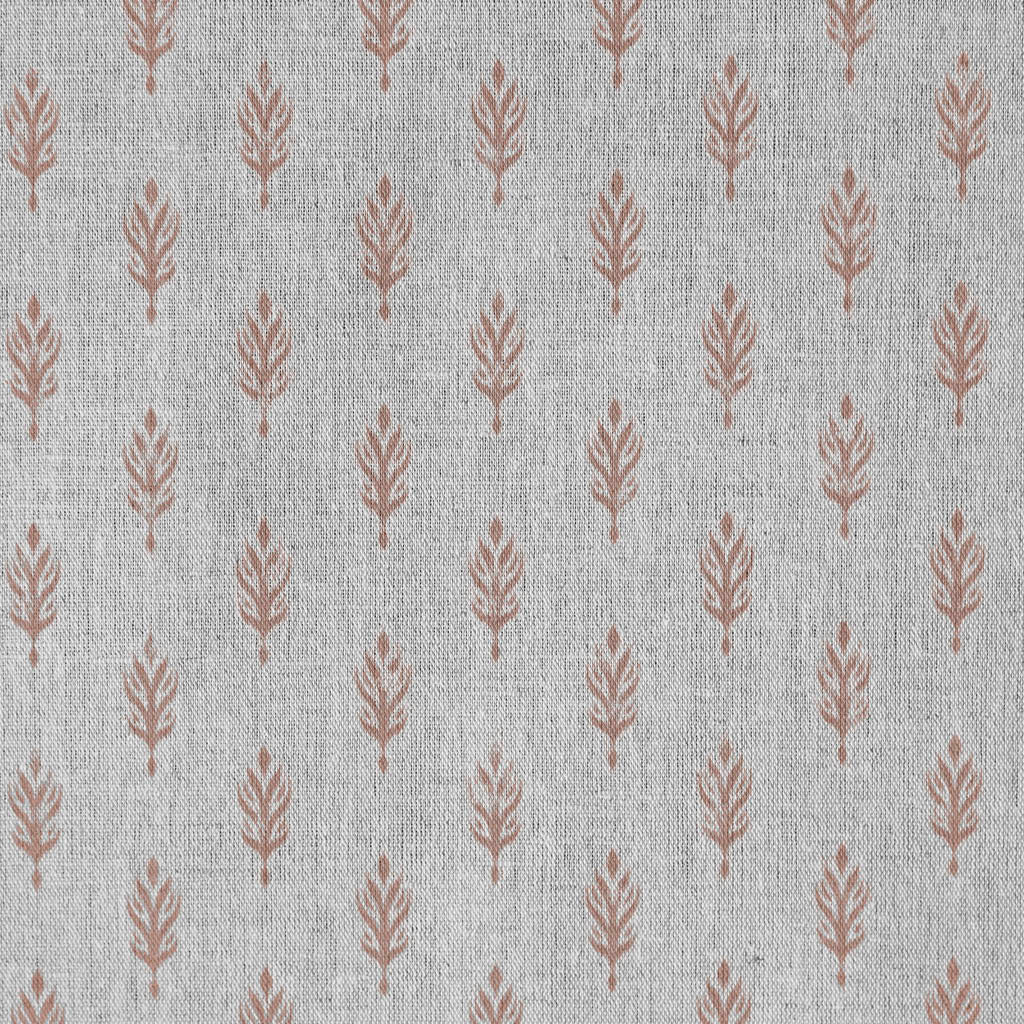 Sariann New Blush - Curtain fabric with Pink botanical print