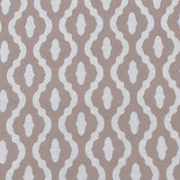 Oona New Blush - White linen fabric, faded Pink abstract print