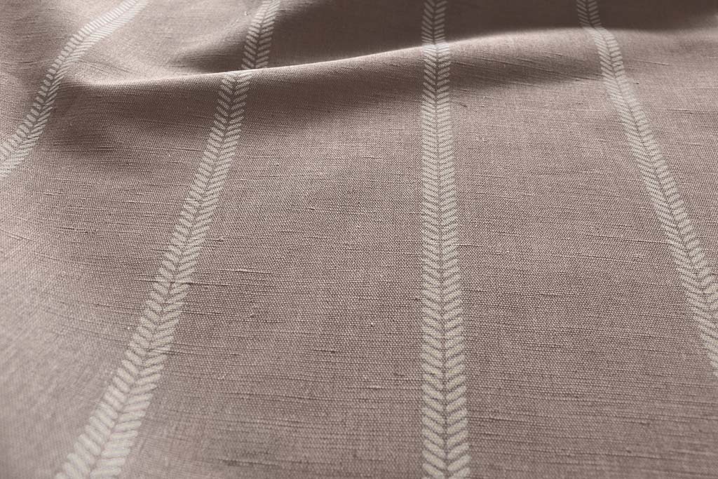 Rana New Blush- Pink curtain fabric with hand drawn stripes