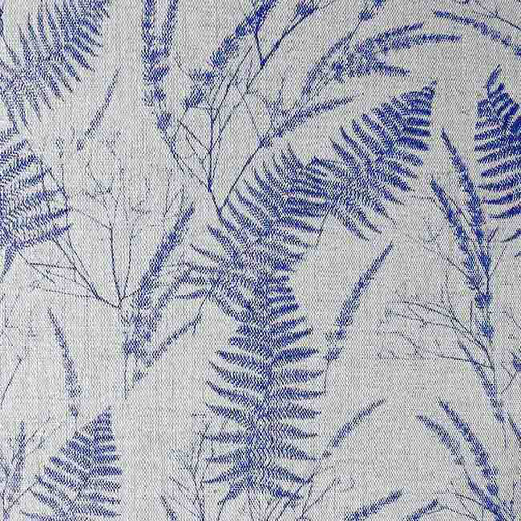 Fernia Night Blue - Fabric for curtains with Blue pattern 