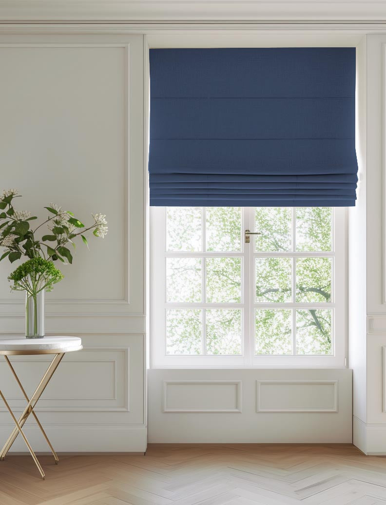 Danila Nightsky - Strong & heavy dark blue 100% cotton fabric. Ideal for upholstery, curtains and blinds etc. 