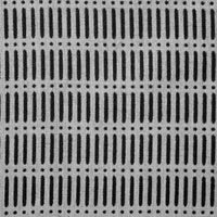 Egenia Noir - Natural curtain fabric, Black abstract print