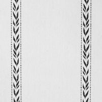 Helena Noir - curtain fabric with Black striped print