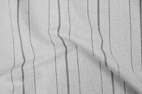 Inari Noir - Curtain fabric with Black striped print