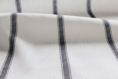 Rune Noir- vertical black tone striped fabric.